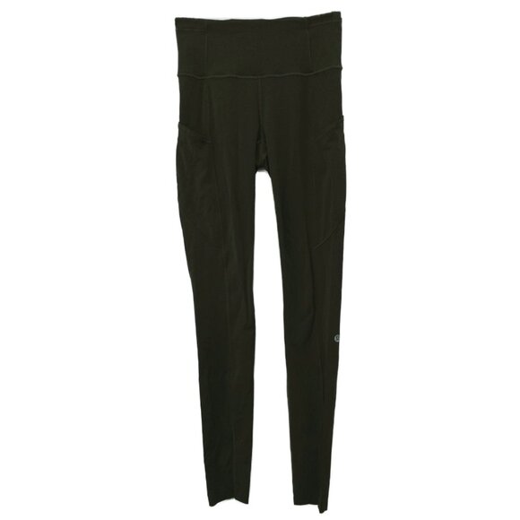 Lululemon Fast and Free Tight 28" *Non-Reflective Dark Olive - Picture 9 of 10